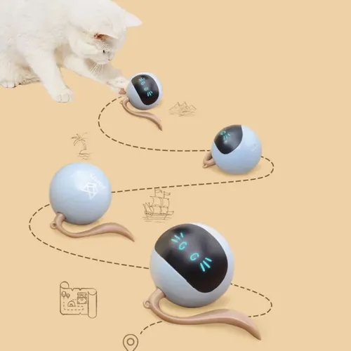 Automatische Pet Smart Interaktive Katze Spielzeug Bunte LED Selbst Rotierenden Ball Spielzeug USB