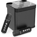 Dual Mikrofon Karaoke Maschine für Erwachsene und Kinder Tragbare Bluetooth PA Lautsprecher System