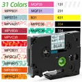 12mm Muster Label Band 12mm Kompatibel für Brother P touch Label Maker PT-D200 12mm Schwarz auf Weiß