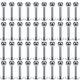 Großhandel 100 PCS/Lot Titan Stahl Labret Lippe Piercing Schmuck Ohrringe für Frauen Männer Piercing