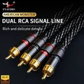 Yyaudio HiFi-RCA-Kabel Stereo-Verbindungs kabel für fortschritt liche Hochleistungs-HiFi-Audio 2rca