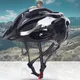 Männer Frauen Fahrrad helm ultraleichte Kohle faser Textur Mountainbike Helm Erwachsenen Fahrrad