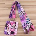 Mickey Minnie Strap Lanyard für Schlüssel Keychain Abzeichen Halter ID Kreditkarte Pass Hängen Seil