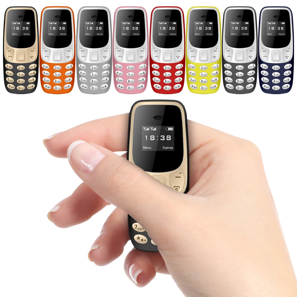 SERVO BM10 Mini-Handy, 2 SIM-Karte, Bluetooth-Kopfhörer, Sprachwechsler, Wählschler, geringe Strahlung, Tonaufnahme, kleines Mobiltelefon Image