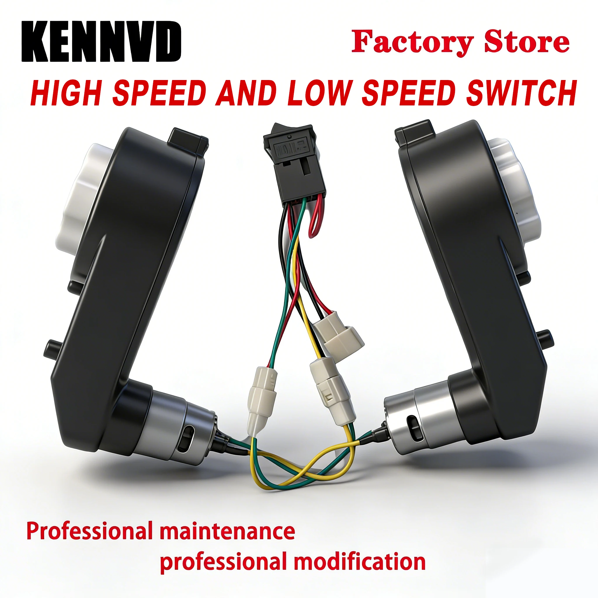 2-teiliges Motorgetriebe für Kinder-Elektroautos, Kinderfahrzeug-Getriebe mit 12V Hochgeschwindigkeitsmotor, Fahrzeug-Untersetzungsgetriebe Image