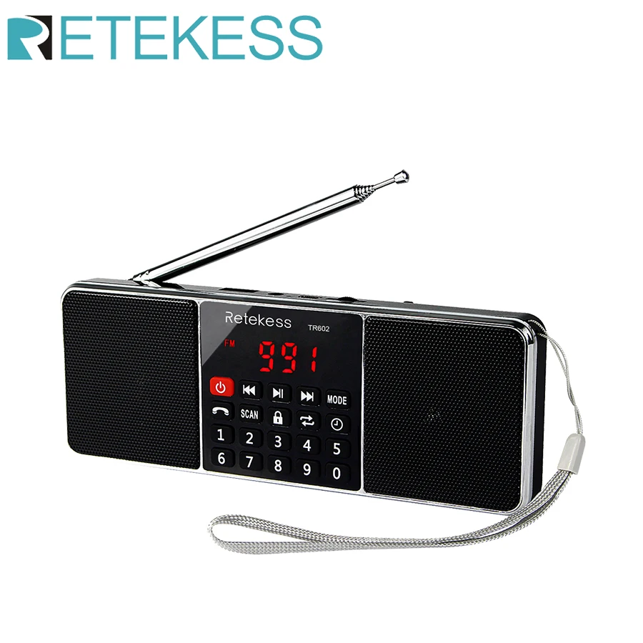 Retekess tr602 radio tragbare radios bin fm wiederauf ladbare bluetooth lautsprecher stereo fm radio empfänger auf batterien mp3 player