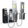 2 stücke h3 super led birnen 80w auto lichter auto led birnen auto lichtquelle dc 12v-24v 6500k weiß