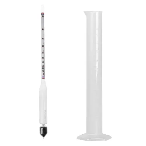 Hydrometer Tester Vintage mess flasche Set Werkzeuge Alcoholmeter Alkohol Meter Wein Konzentration