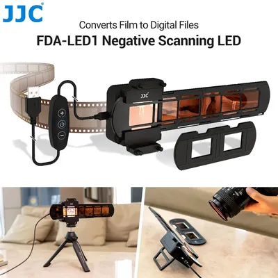 JJC Negative Scan LED Licht 35mm Film Scanner mit Streifen & Rutschen Halter Foto Scanner Film
