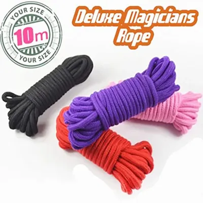 Deluxe Magier Seil-30ft (10M) magie Tricks Bunte Weiche Seil Magia Magier Zubehör Bühne Illusionen Image