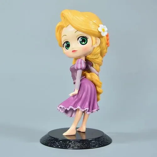 Disney 14cm Q version Prinzessin Rapunzel Jasmin PVC Action-figuren Modell Puppe Spielzeug