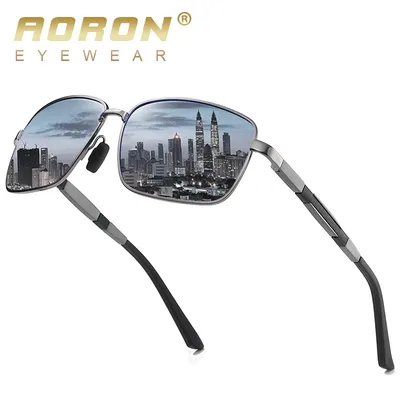 AORON Neue Mens Polarisierte Sonnenbrille Fahrer Fahren Sonnenbrille Klassische Mode Platz