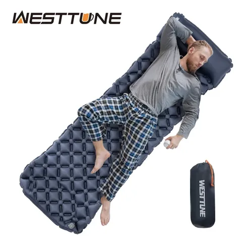 Westtune Camping aufblasbare Schlaf matratze Klappbare Outdoor-Isomatte aufblasbare Matratze mit