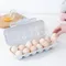 Tragbare Ei Box Stoßfest Stoßfest Kunststoff Ei Halter Haushalt Kühlschrank Lagerung Box Ei Lagerung