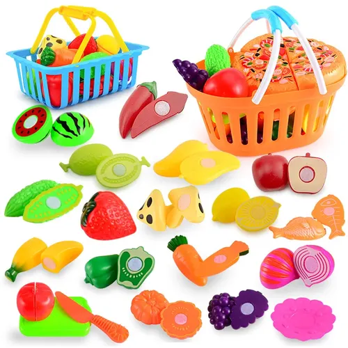 Obst schneiden Spielzeug Plastik Essen Spielzeug schneiden Obst so tun als ob Spielset Kleinkind