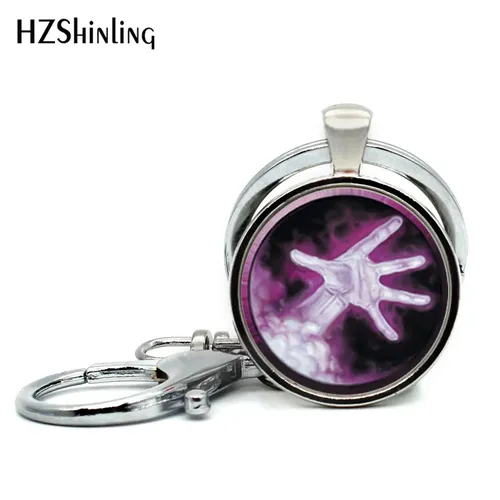 2017 neue Mode Wow Anhänger Welt von Warcraft Schlüssel Kette Glas Dome Warcraft Keyring Geschenke