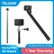 Telesin 3m langer Ein beins tativ Kohle faser Selfie Stick für Gopro Held Insta360 Dji Action Action Kamera Zubehör