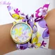 Shsby Marke Einzigartige Damen Blume Tuch Armbanduhr Mode Frauen Kleid Uhr Hohe Qualität Stoff Uhr
