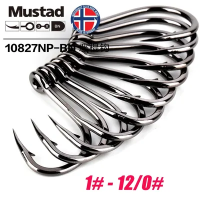 Mustad Norwegen Herkunft Meer Angeln Haken Super Power Big Größe Kreis Fisch Haken 1 #-12/0