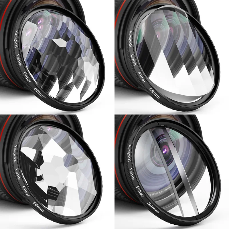 Kamera Prisma Filter Split Kaleidoskop 52mm 55mm 58mm 67mm 72mm 77mm Fotografie Zubehör mcuv ND CPL Stern Glas Handy Image