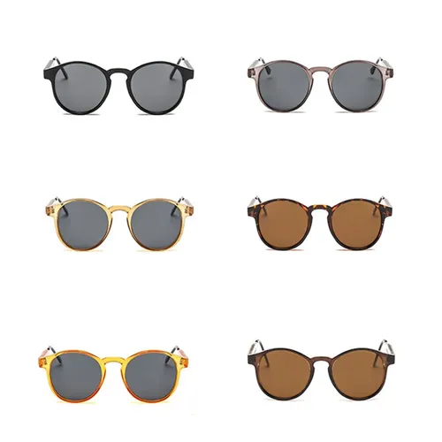 Neue Art Ankunft runde Sonnenbrille Retro Männer Frauen Marke Designer Sonnenbrille Vintage
