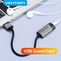 Tions USB Externe Soundkarte USB zu AUX Jack 3 5mm Kopfhörer Adapter Audio Mic Soundkarte 7 1 Freies