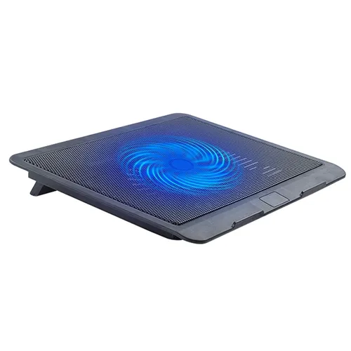 Laptop Fan Cooling Pad mit Big Fans Tragbare Laptop Lüfter mit 2 in 1 USB Port blaue LED Licht