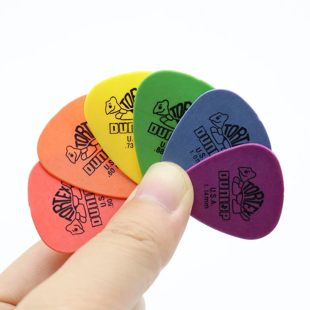 10 Stück Dunlop Gitarrenplektren E-Gitarre Teile Picks Zubehör 6 Arten Dicke Picks Image