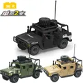 SLUBAN WW2 Military Humvee Jeep H1 Armee Freunde Auto Schimmel König Gebäude Bricks Classic Moc