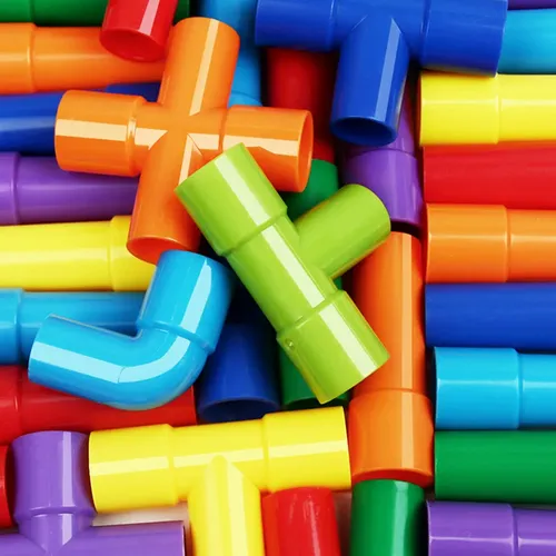 DIY Wasser Bausteine Spielzeug Montessori Wasser Rohr Bausteine Spielzeug Designer Kinder Bau