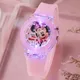 Disney Mickey Kinder Uhren Mädchen Farbe Lichtquelle Silikon Elsa Hallo Kitty Kinder Uhr Jungen