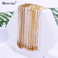 Gold Überzogene Edelstahl Gläser Kette Riemen Lanyard Mode Lesen Sonnenbrillen Brillen Frauen Neck