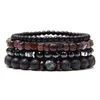 Mode Vulkans tein Herren Armband Set Kombination Hip-Hop-Netz rot Wind elastischen Armband Armband