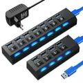 Usb hub 3 0 usb splitter multi hub usb 3 0 adapter usb mehrere ports verwenden netzteil usb 2 0 mit