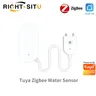 Tuya Zigbee Leck Sensor Wasser Leckage Detektor Leckage Sensor Wasser Sensor Verhindern Wasser