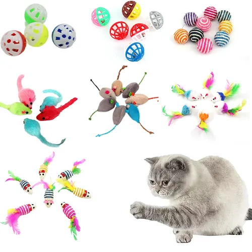 3 Stück Katzen spielzeug weiches Fleece Maus Katzen spielzeug lustiges Spiels pielzeug für Katzen