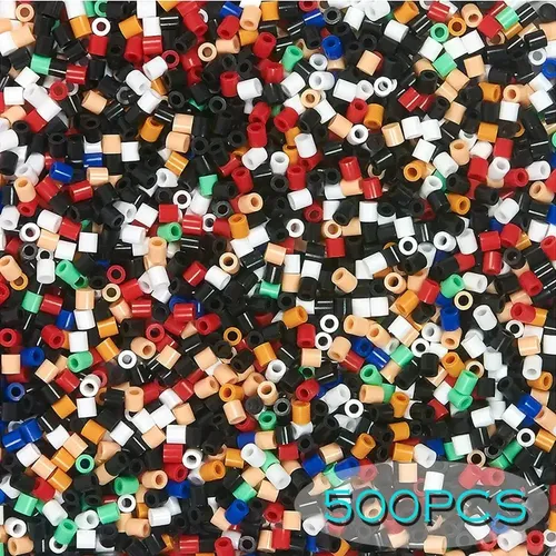 500PCs 5mm 134 Farben Eisen Perlen Pixel Kunst Puzzle für Kinder Hama Perlen diy Puzzles