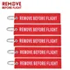 Entfernen Vor Flug Schlüssel Kette Stickerei Keychain für Luftfahrt Geschenke Red Key Fob Motorrad