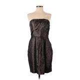 Shoshanna Cocktail Dress - Sheath Strapless Sleeveless: Black Dresses - Women's Size 6