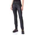 BOSS Damen Jackie Slim MR 1.1 Regular-Fit Jeans aus Satin-Stretch-Denim Schwarz 25