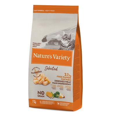 7kg Nature's Variety Selected Sterilised Freilandhuhn Katzentrockenfutter