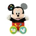 Clementoni 61369 Disney Baby Mickey Interaktive Kleinkind Kinder 1 Jahr, Geschichtenerzähler und Bücher, Plüschtier, Hörgeschichten für Kinder, englische Version, Batterien enthalten, Mehrfarbig