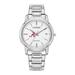 Women's Citizen Watch Silver Alabama Crimson Tide Eco-Drive White Dial Stainless Steel