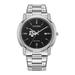 Men's Citizen Watch Silver Texas A&M Aggies Eco-Drive Black Dial Stainless Steel