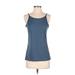 Nike Active Tank Top: Blue Polka Dots Activewear - Women's Size Small