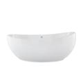 Hydro Systems Designer 66" x 36" Freestanding Air Double Slipper Acrylic Bathtub Acrylic in White | 27 H x 66 W x 36 D in | Wayfair