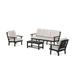 Trex Outdoor Cape Cod 4 Piece Sofa Seating Group w/ Cushions Plastic in Black | 31.88 H x 30.06 W x 31.66 D in | Wayfair TXS2150-2-CB145999