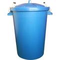 ProStable Dustbin With Locking Lid - Blue - 90 Litres