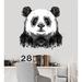 Indigo Safari Kid Giant Panda Bear Wall Decal Vinyl in Black/White | 25 H x 25 W in | Wayfair FE97EBFE8B4B44E6BC8FB9FB4417552F