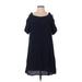 Maple by Some Odd Rubies Casual Dress: Blue Dresses - Women's Size Large